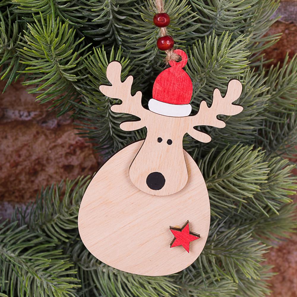 Деревянная подвеска Олень (4741-3)