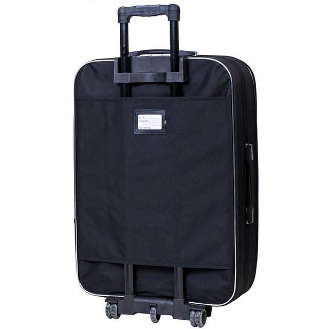 Набір валіз тканинна Bonro Style середня та велика 2 шт. Чорно-червоний (2670149138) - фото 3