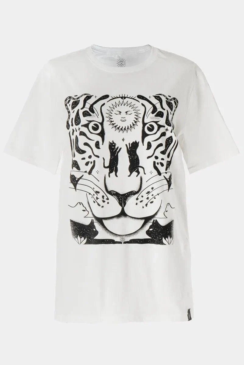 Футболка женская с принтом Pin-000-775 повседневная L Белая