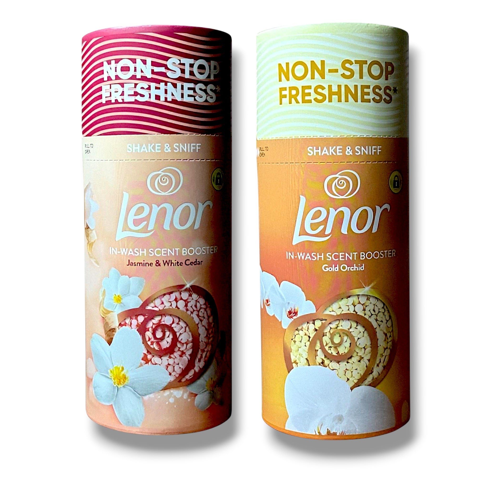 Набір кондиціонерів для білизни парфумовані Lenor Gold Orchid та Jasmine&White Cedar в гранулах-перлинках 155 г/2 шт. (05274/5LN)