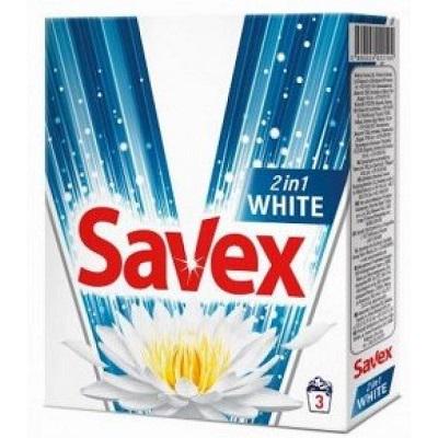 Пральний порошок Savex White 2in1 3 прання 300 г - фото 1