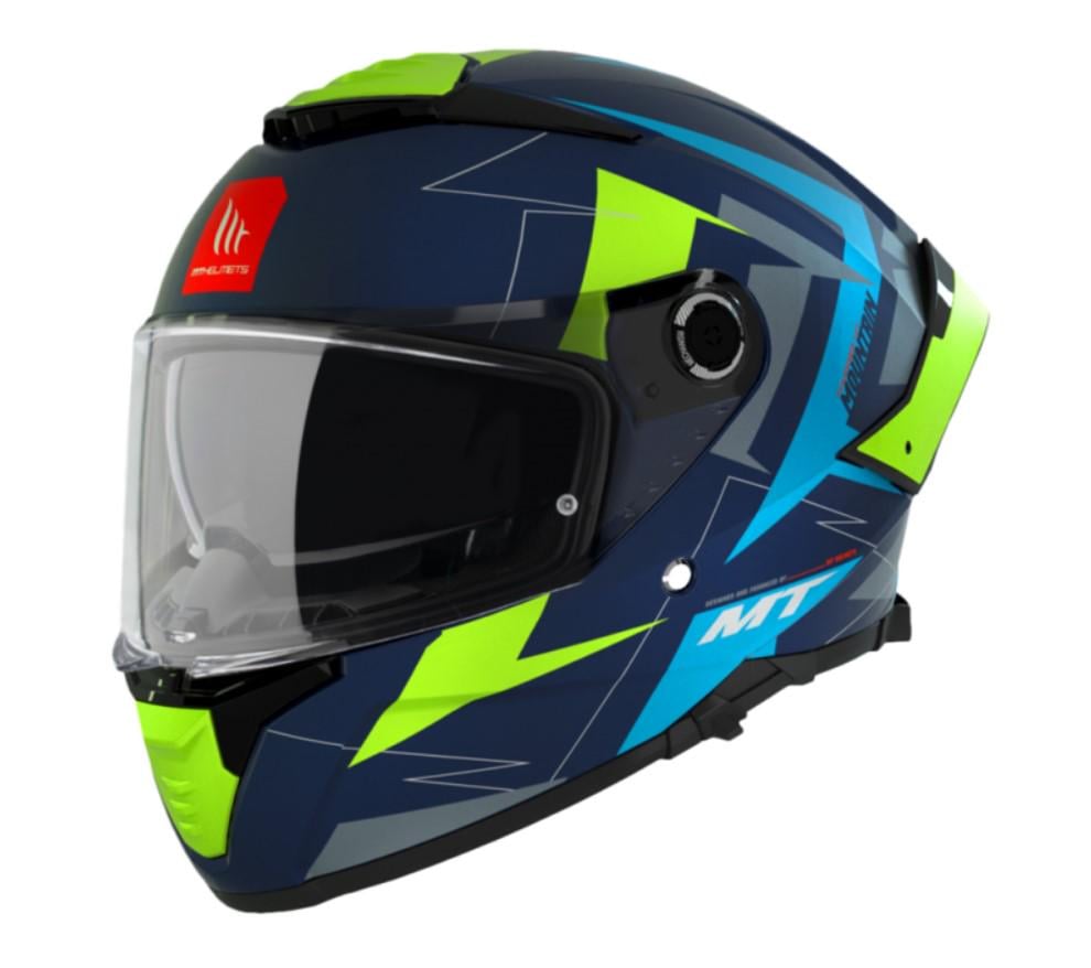 Мотошлем MT HELMETS Thunder 4 SV Mountain C7 L Matt Blue Yellow (23677) Мотошлем MT HELMETS Thunder 4 SV Mountain C7 L Matt Blue Yellow (23677)
