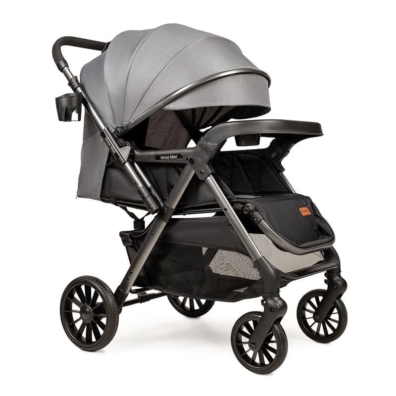 Коляска прогулочная Ninos Maxi 2 с опрокидывающейся ручкой Grey/Graphite (NM2025GB)