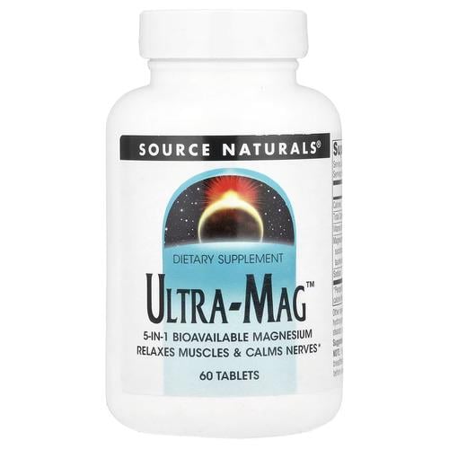 Магній Source Naturals Ultra-Mag 60 табл. (SNS-00802)