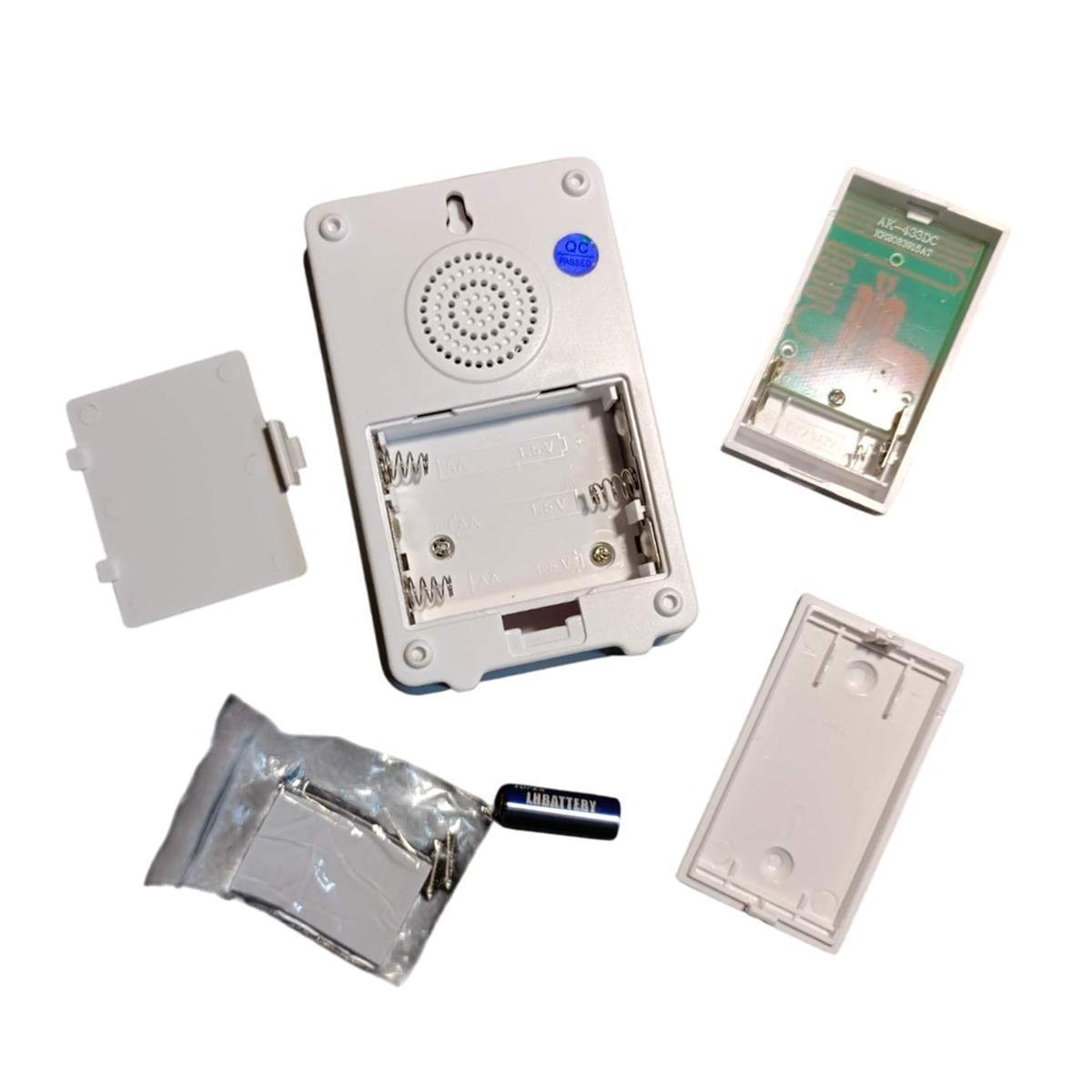 Звонок дверной беспроводной VOYE V019А WL-651 38 мелодий на батарейках White/Black/Orange (200288) - фото 9 Звонок дверной беспроводной VOYE V019А WL-651 38 мелодий на батарейках White/Black/Orange (200288) - фото 9