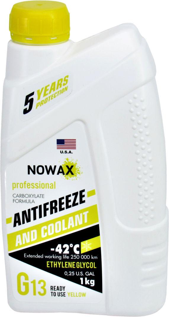 Антифриз Nowax G13 від -40 до +110 1 л Yellow (NX01012)