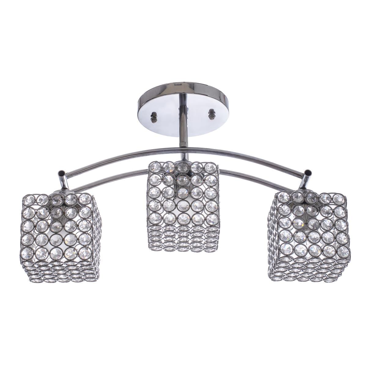 Люстра потолочная подвесная хрустальная Brille LK-530S/3 E27 для натяжного потолка Люстра потолочная подвесная хрустальная Brille LK-530S/3 E27 для натяжного потолка