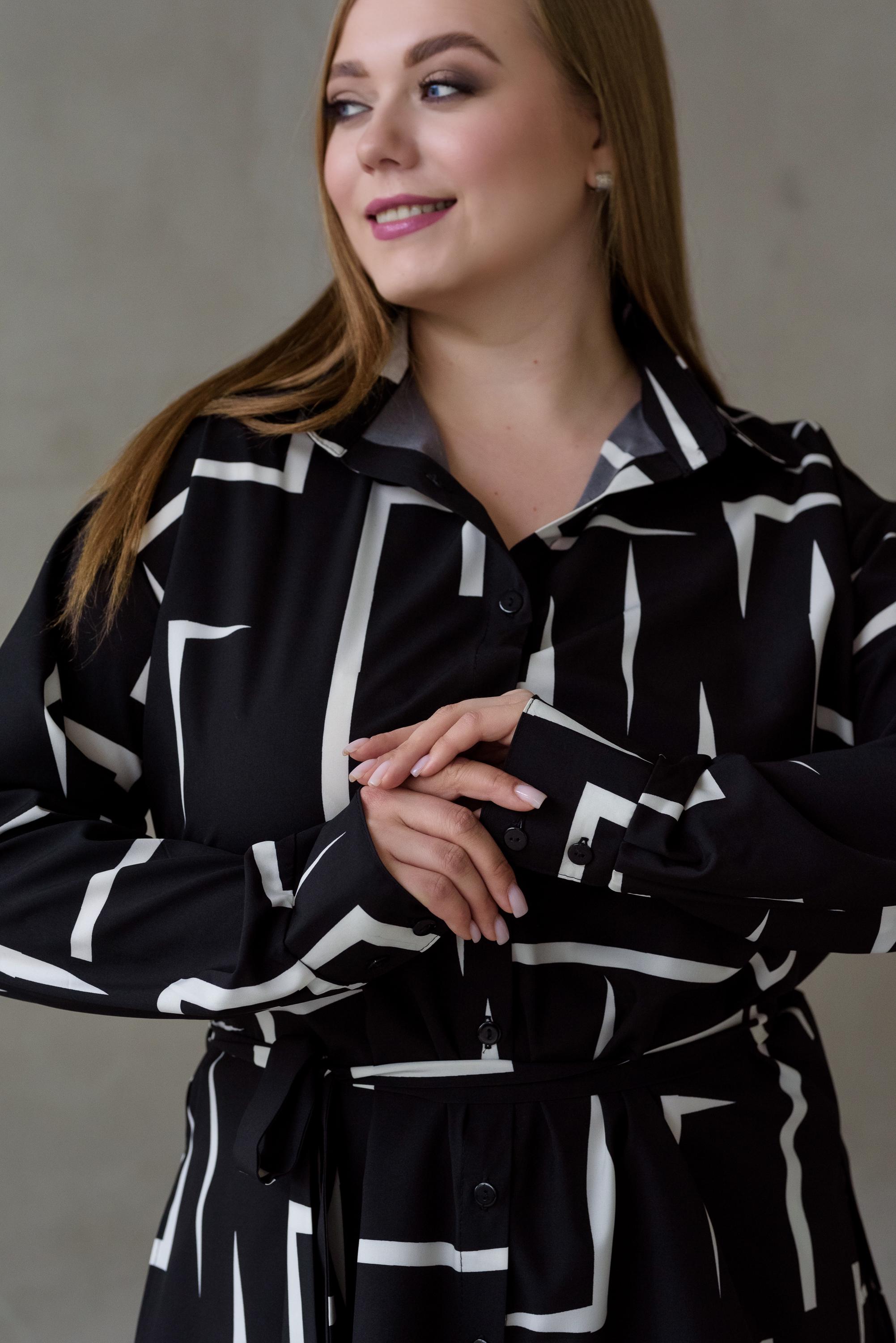 Костюм штапельный женский Риона р. 74 Черный - фото 3 Костюм штапельный женский Риона р. 74 Черный - фото 3