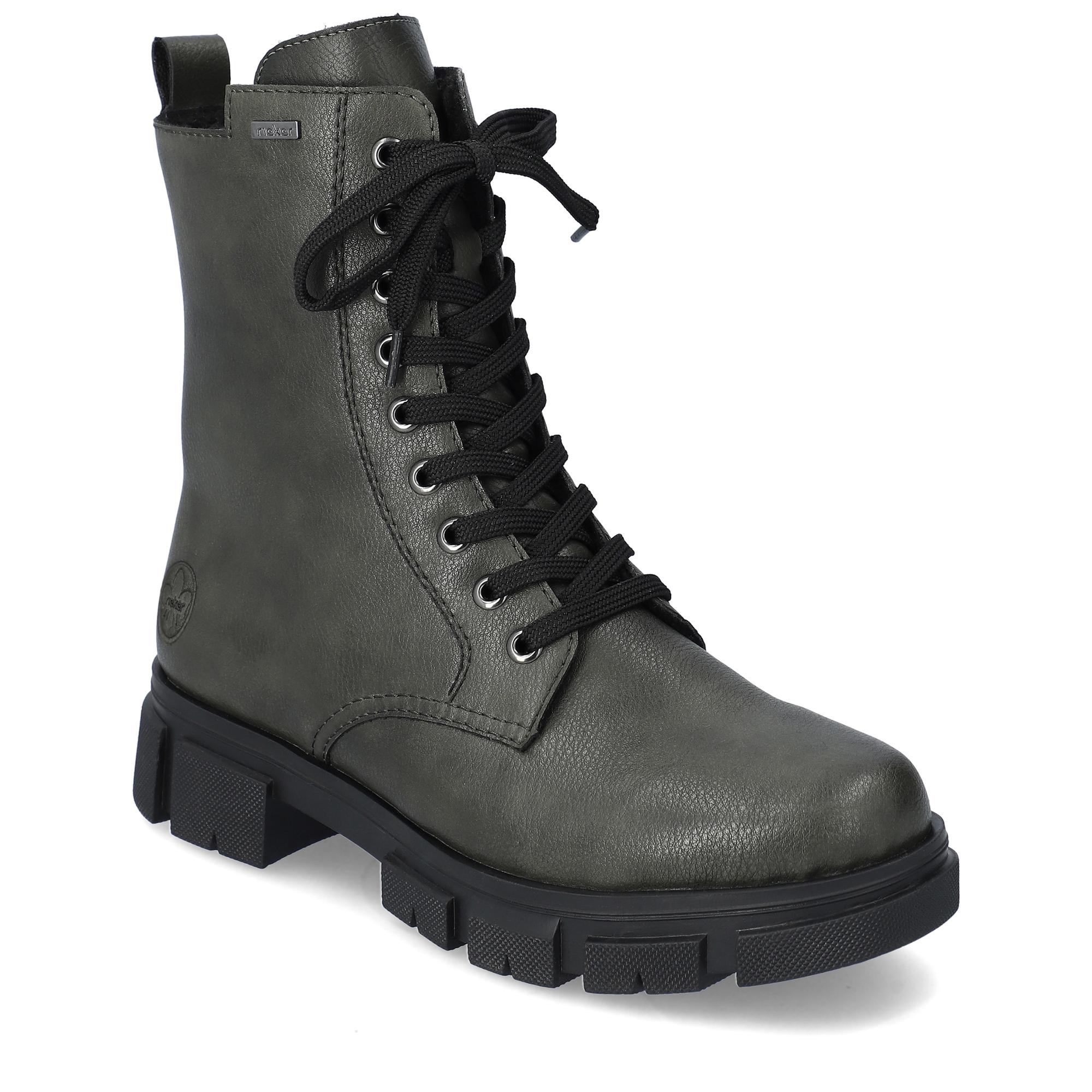 Ботинки зимние женские Rieker р. 37 Зеленый (013692-37)