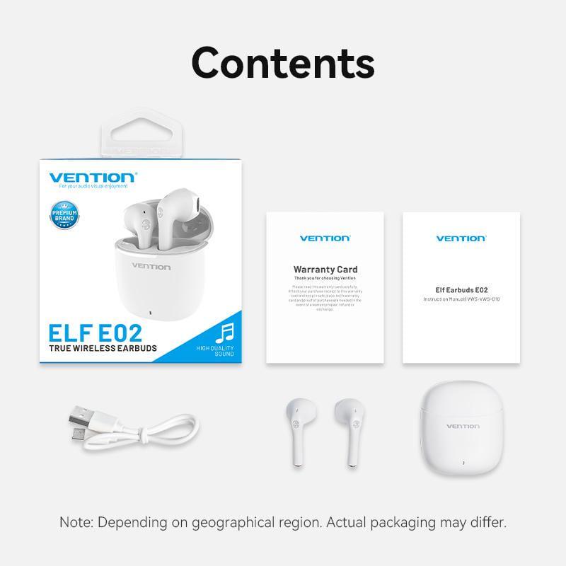 Навушники бездротові Vention Elf E02 Bluetooth 5.3 TWS 13 мм 22 год відтверення AAC/SBC Hi-Fi IPX4 Чорний (NBGB0) - фото 16 Навушники бездротові Vention Elf E02 Bluetooth 5.3 TWS 13 мм 22 год відтверення AAC/SBC Hi-Fi IPX4 Чорний (NBGB0) - фото 16