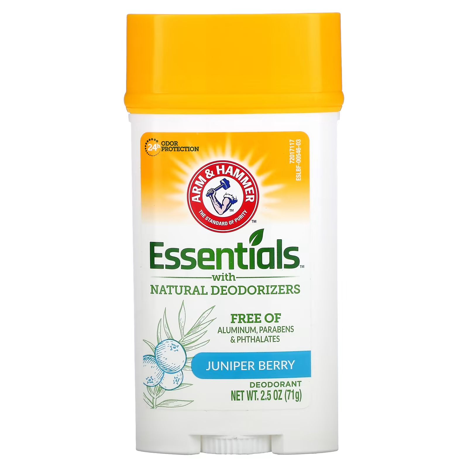Дезодорант Arm & Hammer, Essentials с натуральными дезодорирующими компонентами с ароматом можжевельника