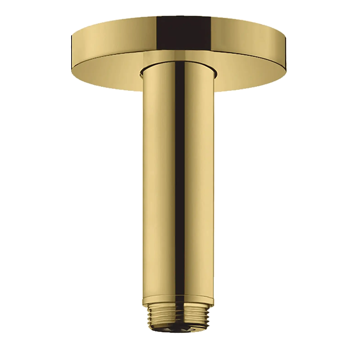 Тримач верхнього душу Hansgrohe Polished gold optic S стельовий 100 мм Золотий (27393990)