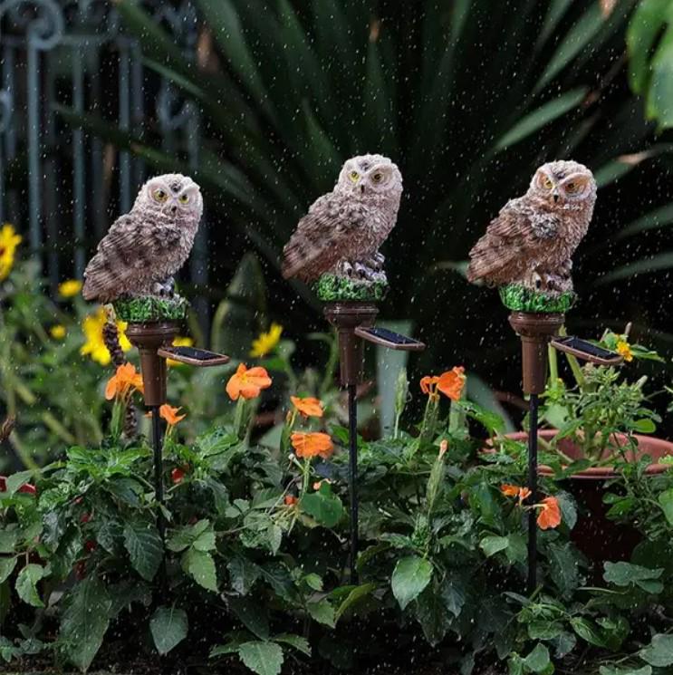 Светильник на солнечной батарее садовый Сова Бура Теплый белый (MX-00009016B) - фото 5 Светильник на солнечной батарее садовый Сова Бура Теплый белый (MX-00009016B) - фото 5