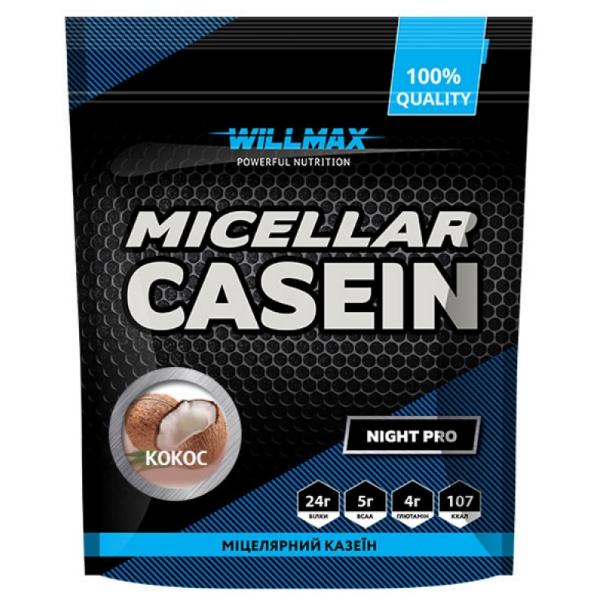 Протеїн Willmax Micellar Casein 900 г 30 порцій Coconut (000021912)