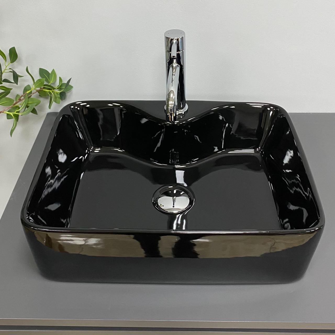 Умывальник VBI FORLI накладной Black glossy (2958592037)