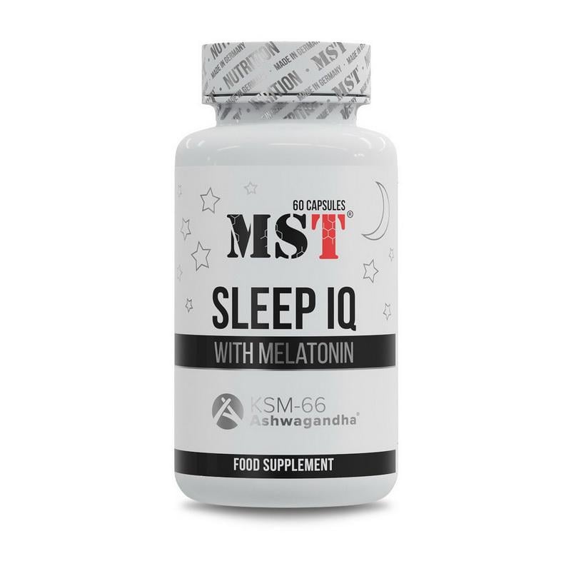 Комплекс сна с мелатонином и ашвагандой KSM-66 MST Sleep IQ 60 капс.