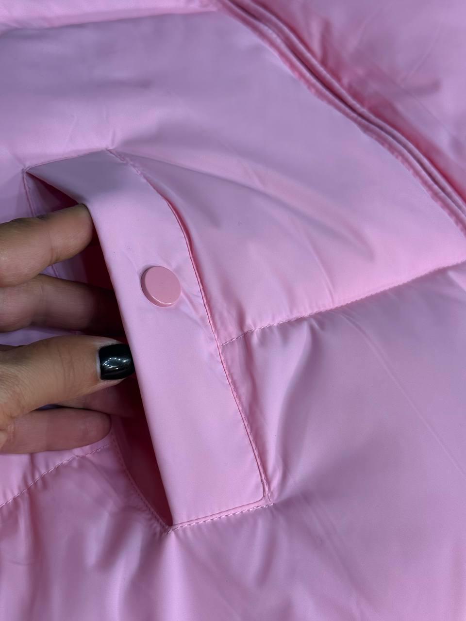Куртка женская LADY YEP 10043 короткая на молнии с воротником р. 42 Розовый (4823) - фото 5