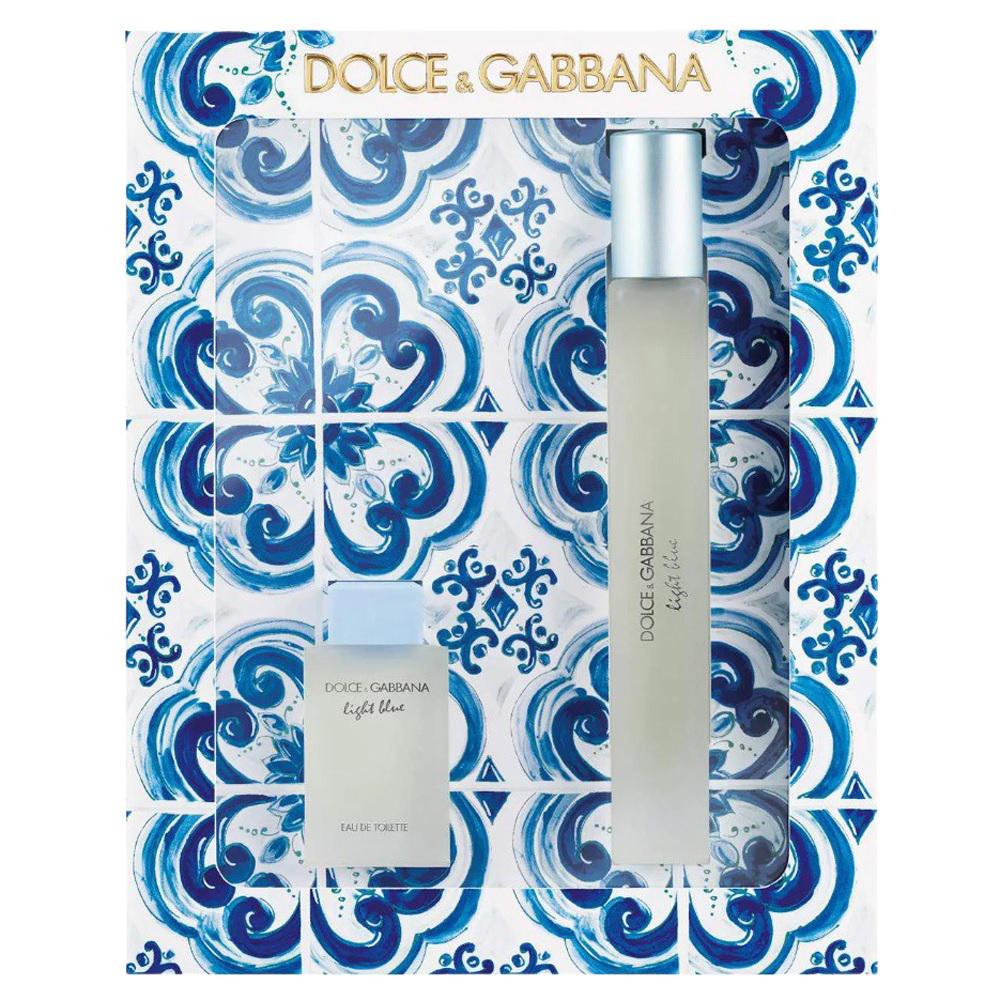 Подарунковий набір для жінок Dolce&Gabbana Light Blue туалетна вода 10 мл та міні 4,5 мл (374614)