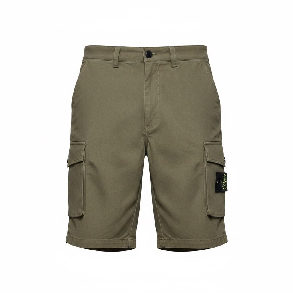 Шорты мужские в стиле Stone Island Cargo Bermuda Shorts M Оливковый (SI18003.4M) Шорты мужские в стиле Stone Island Cargo Bermuda Shorts M Оливковый (SI18003.4M)
