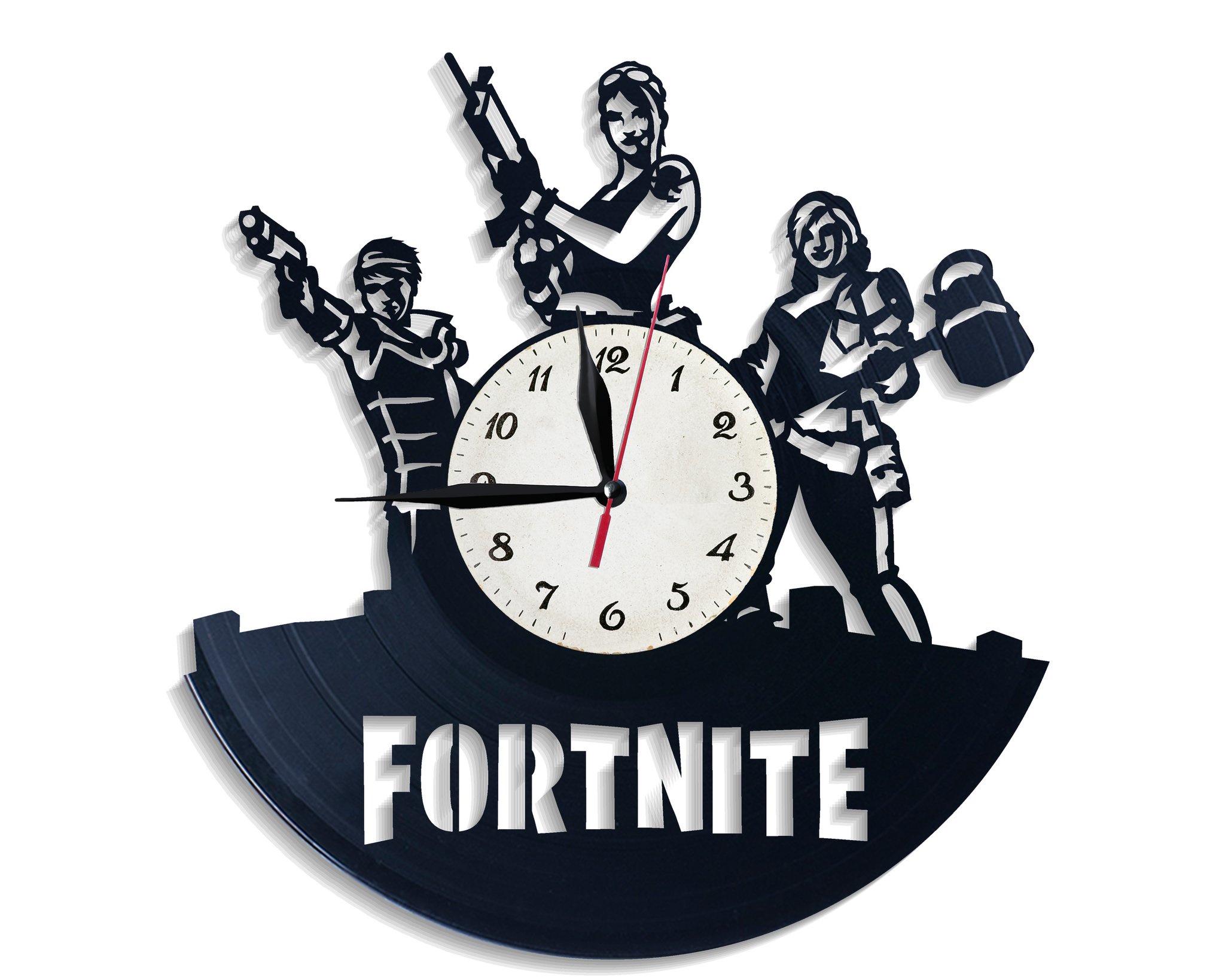 Часы настенные Fortnite 2629 из виниловой пластинки