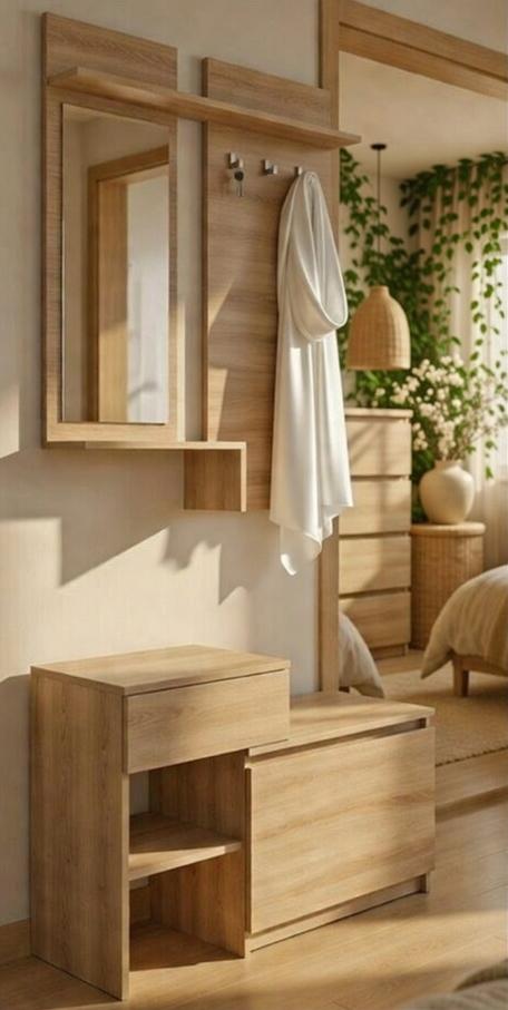 Прихожая Мастер Форм Брайт ДСП левосторонняя 900х376х2000 мм Дуб сонома (20752)