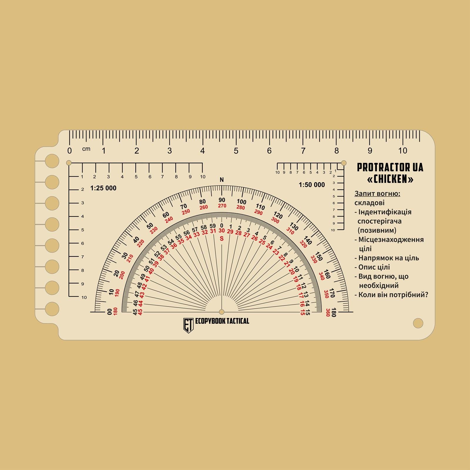 Линейка Protractor UA Chicken (3577090) - фото 2