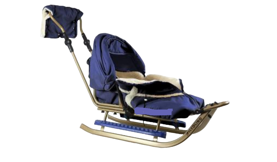 Санки Piccolino Adbor комплект deLux Золотой с синим