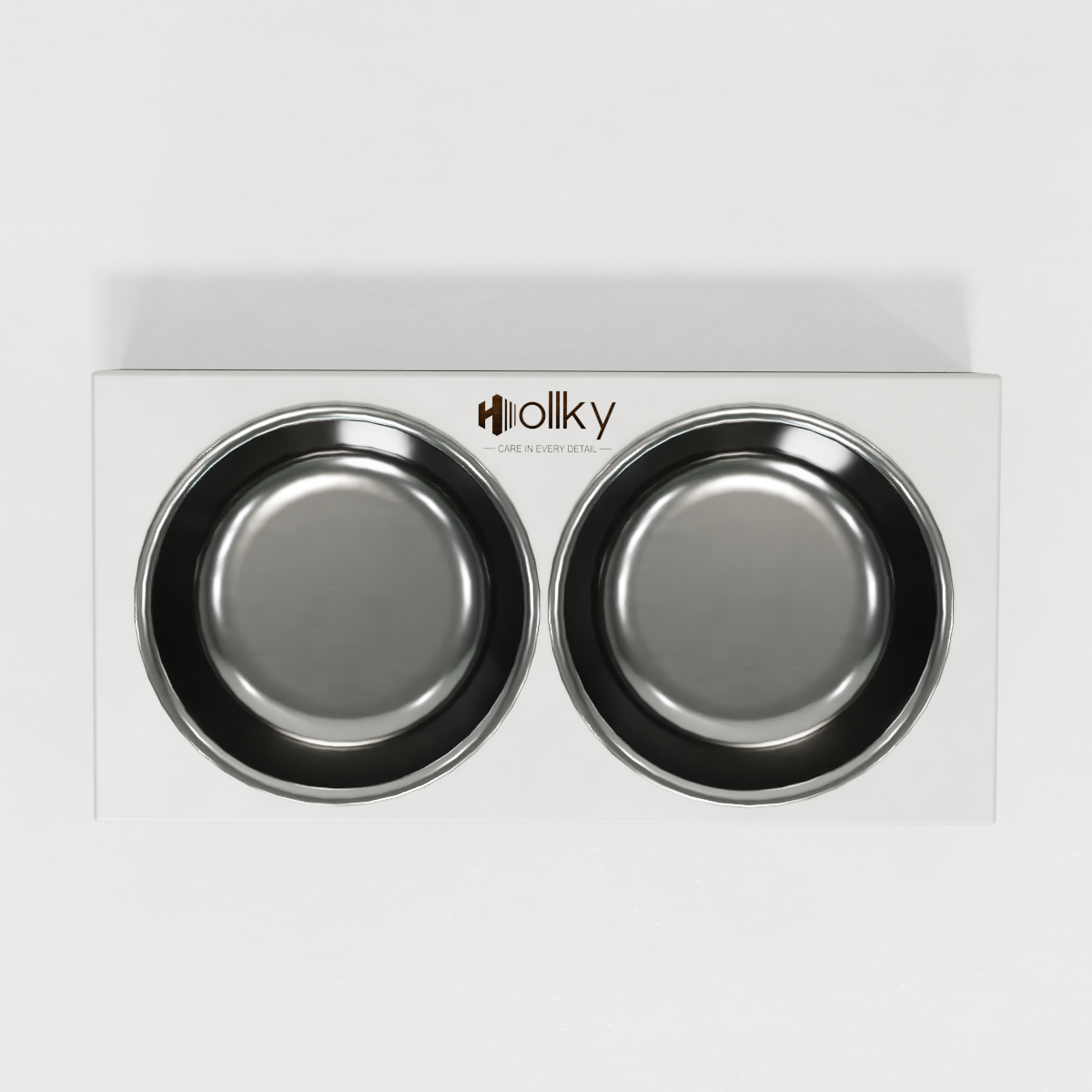 Миски на підставці для маленьких собак і котів Hollky Base XS 2х0,25 л (BXS-28145-GRWH) - фото 4