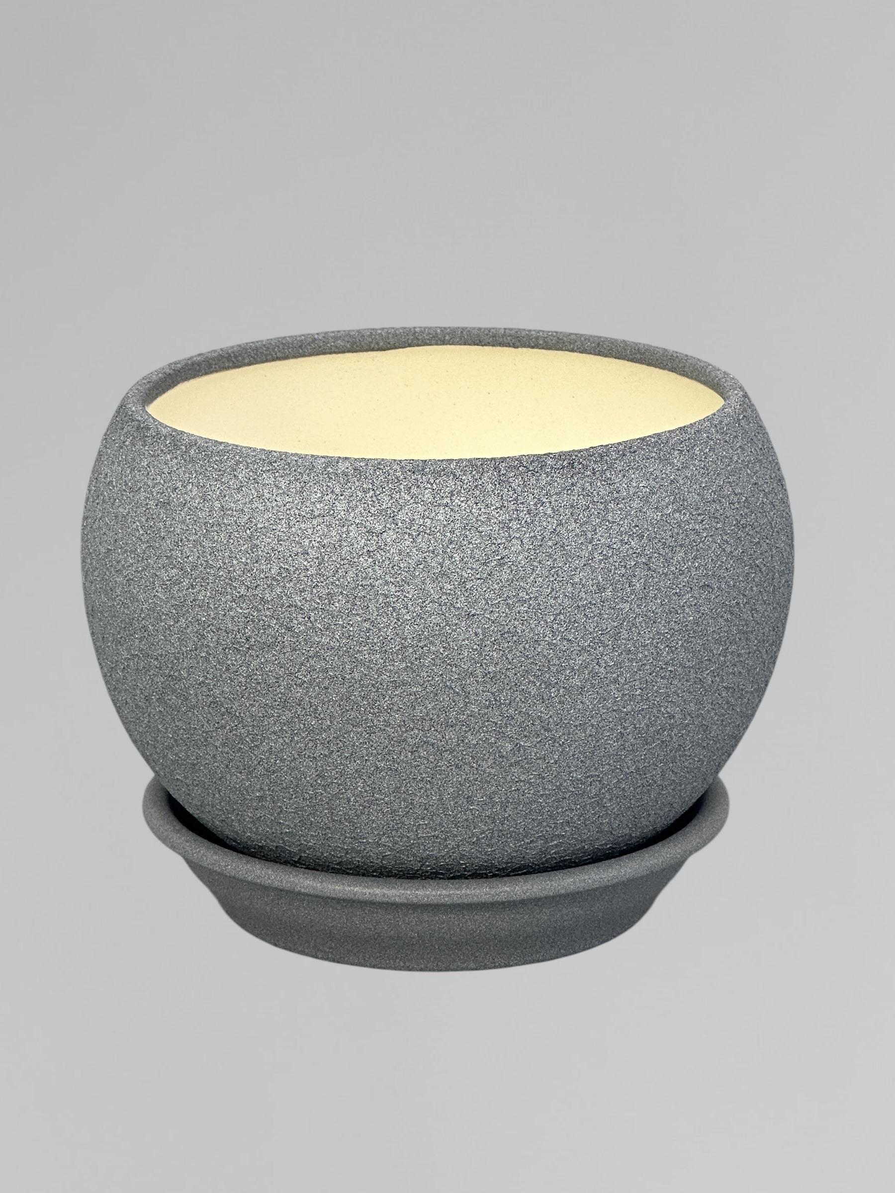 Горшок для цветов керамический Шар шелк 1,4 л Серый (Г01006) - фото 2 Горшок для цветов керамический Шар шелк 1,4 л Серый (Г01006) - фото 2