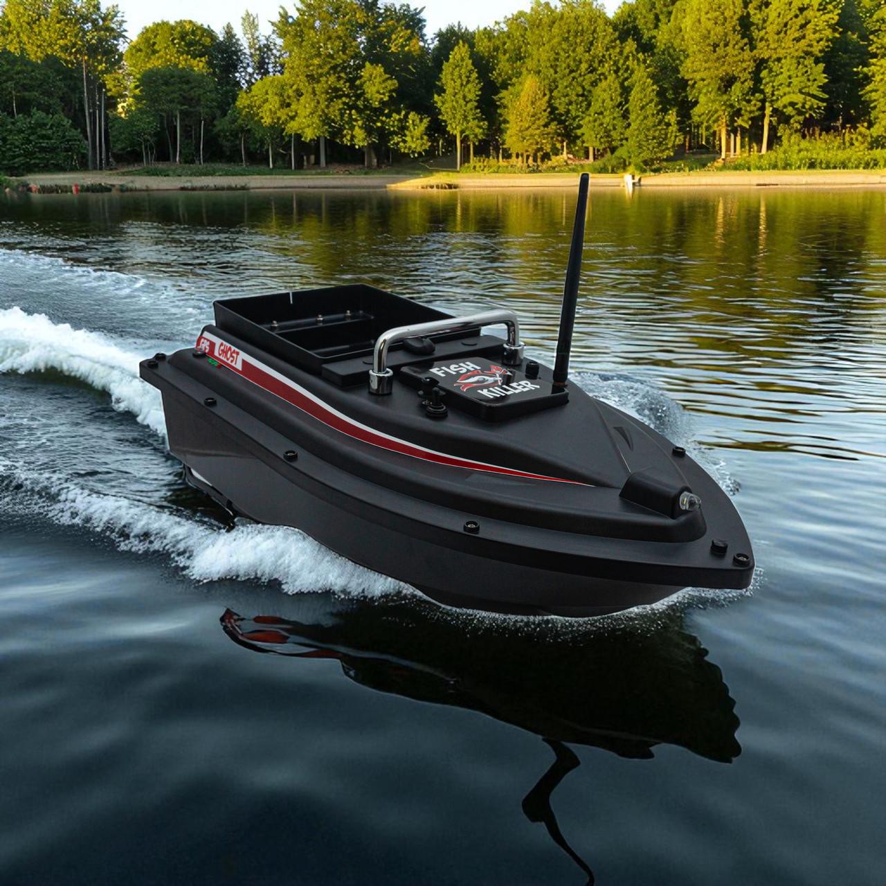 Човник для завезення підгодовування Fish Killer Ghost з GPS 16 позицією до 2 кг круїз-контроль автопілот до 500 м (2667664524) - фото 6 Човник для завезення підгодовування Fish Killer Ghost з GPS 16 позицією до 2 кг круїз-контроль автопілот до 500 м (2667664524) - фото 6