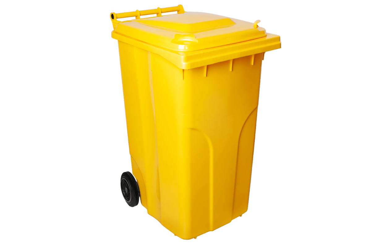 Контейнер для сміття ТПВ Алеана 120 л Жовтий (30627701)