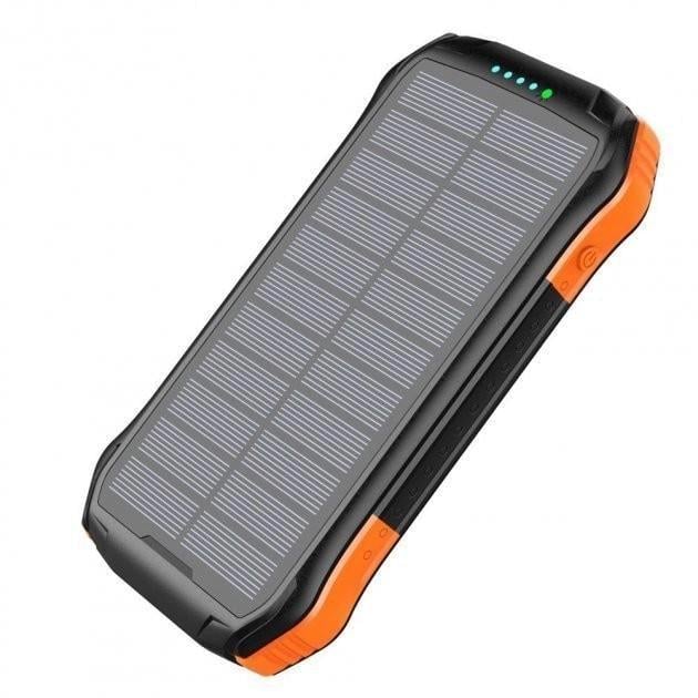 Повербанк BASEUS F16W с солнечной и беспроводной зарядкой QI и фонариком 16000 mAh Orange (14855461)