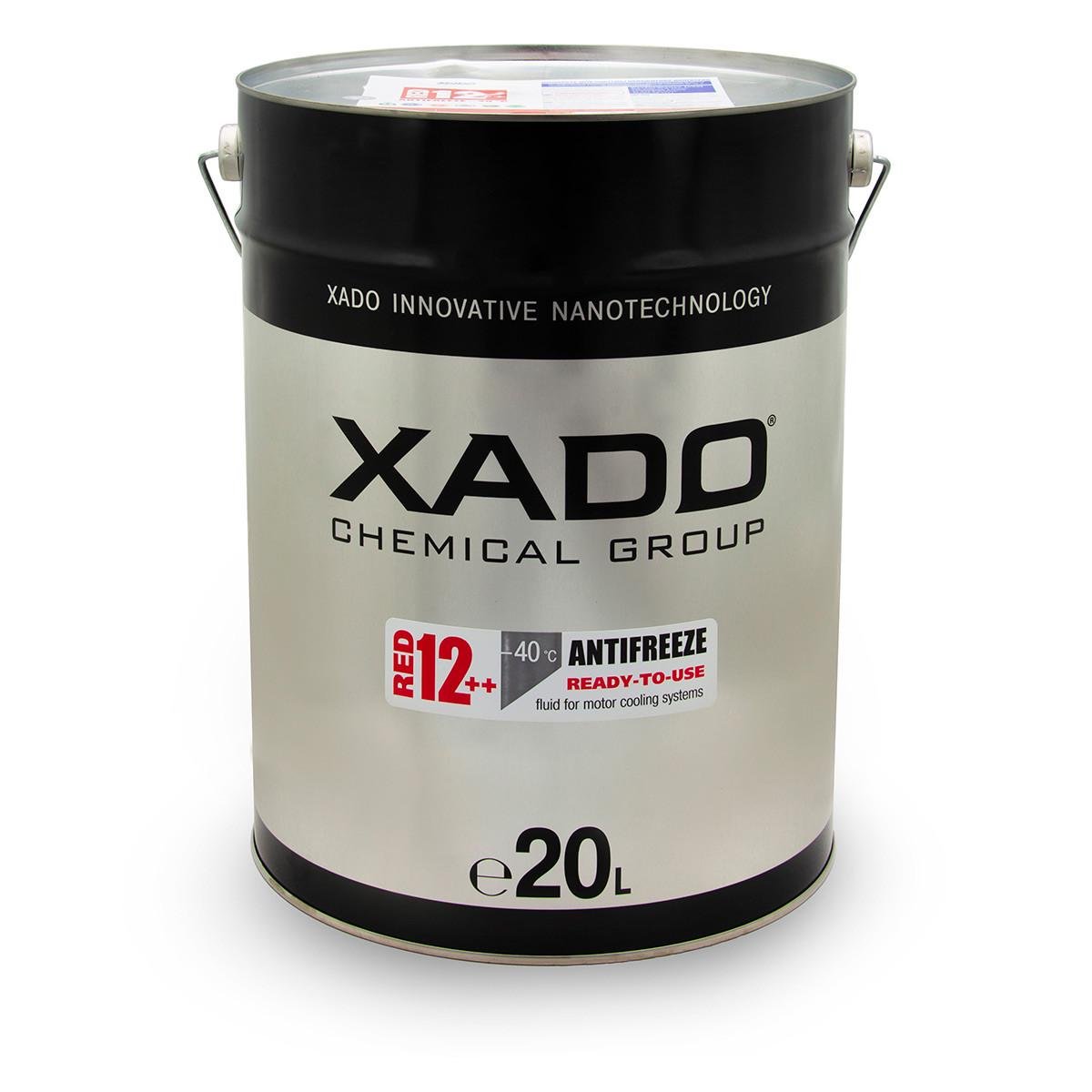 Антифриз для двигателя XADO Antifreeze Red 12++ -40⁰С 20 л