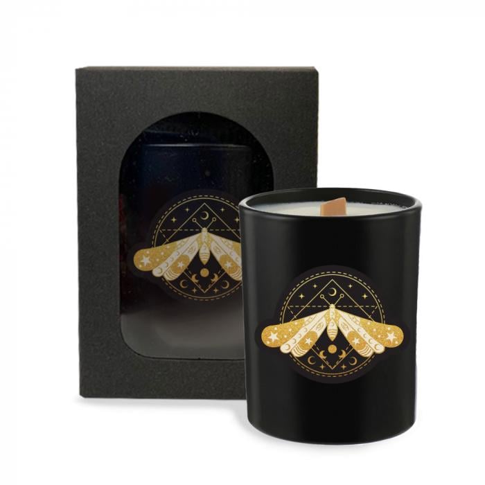 Аромасвічка соєва Gifty Нічниця з дерев'яним ґнотом (22468490)