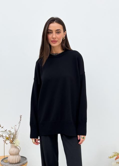 Джемпер жіночий ART KNIT Мія oversize Чорний