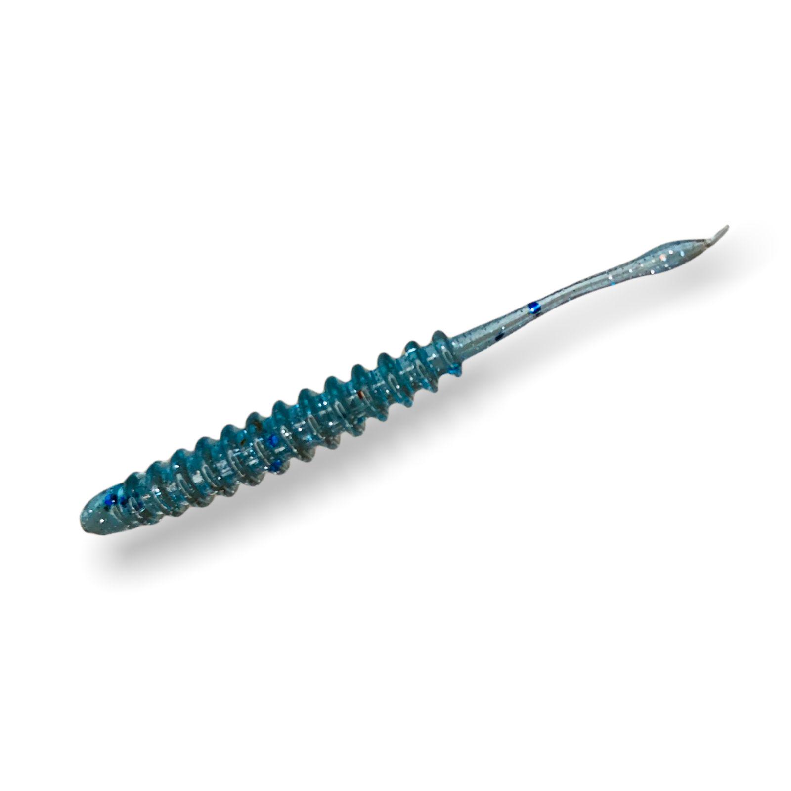 Приманки Big Baits Ribbed Worm речная серия 1,8" 10 шт. # 203 Aquamarine (1004203) - фото 3 Приманки Big Baits Ribbed Worm речная серия 1,8" 10 шт. # 203 Aquamarine (1004203) - фото 3