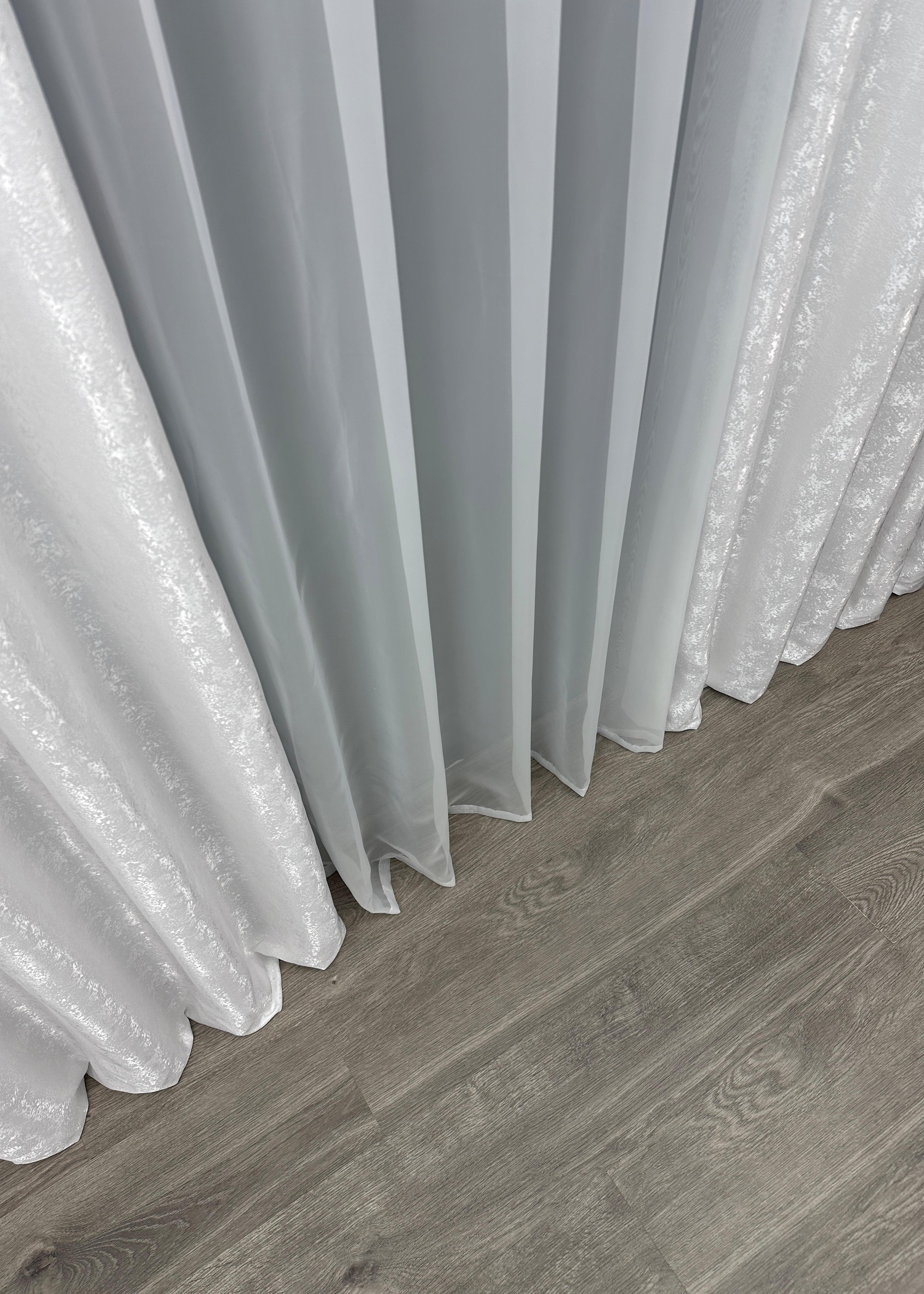 Комплект готовых штор VR-Textil Жаккард Мрамор Al1 № 1300ш 100х270 см 2 шт. Белый (31-573) - фото 10 Комплект готовых штор VR-Textil Жаккард Мрамор Al1 № 1300ш 100х270 см 2 шт. Белый (31-573) - фото 10