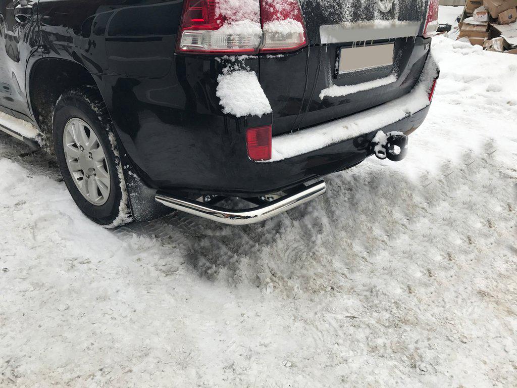 Задние уголки AK003 CAN для Toyota Land Cruiser 200 нержавеющая сталь Хром