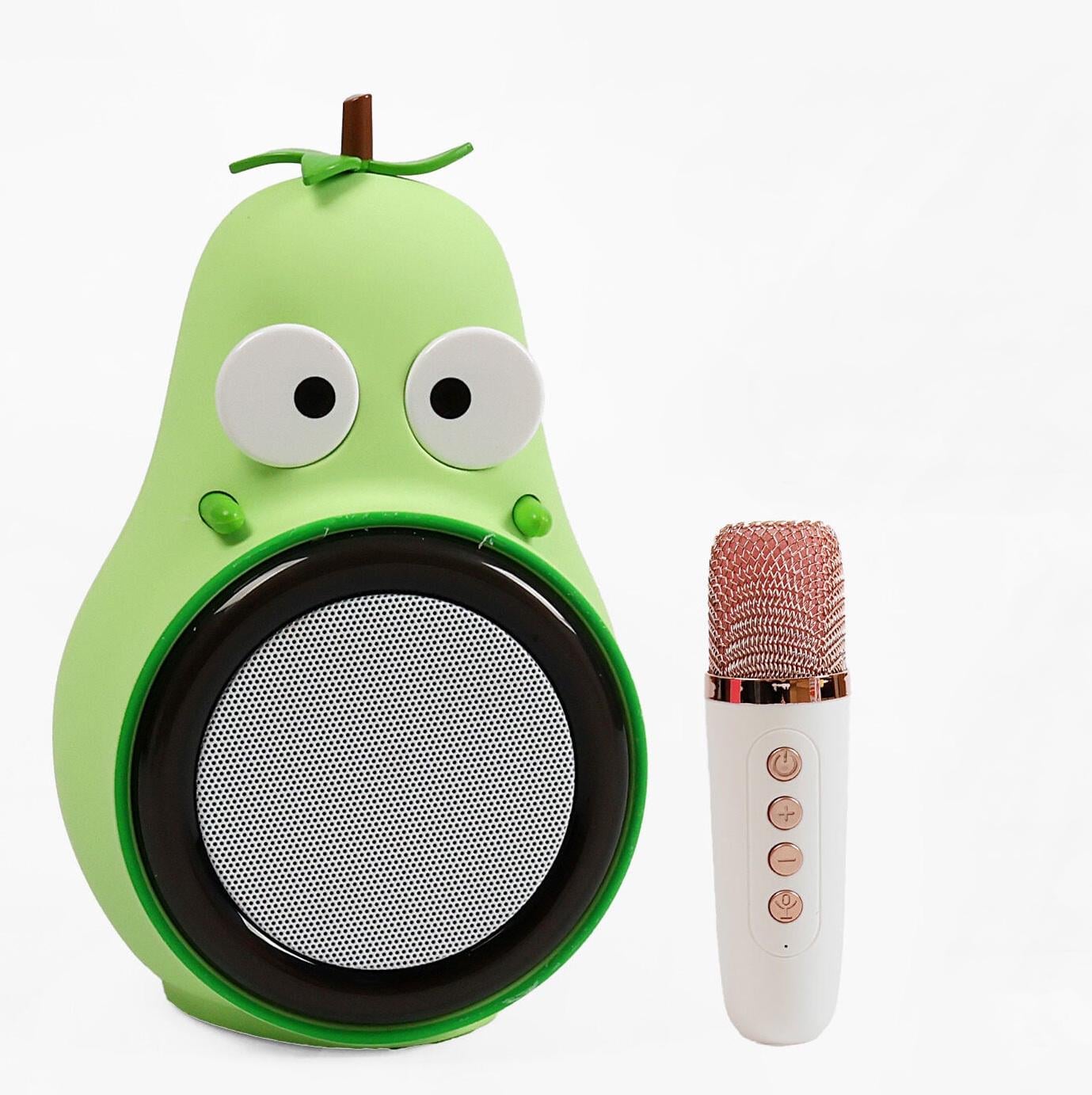 Караоке 1 мікрофон/режими підсвічування/акумулятор/Bluetooth/USB-type-c кабель/USB/AUX/колонка/зміна голосу (GMJ 9822)