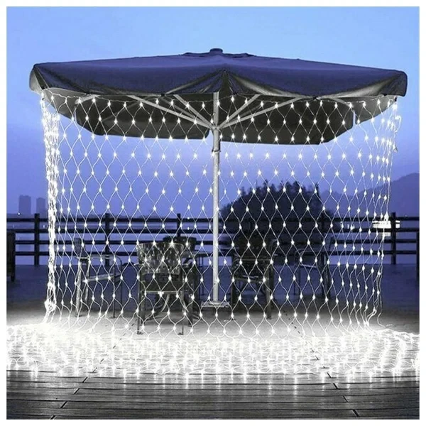 Гірлянда-сітка UKC на вікно 1,5x1,5 м 120 LED Холодний Білий (2035403291)