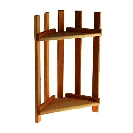 Полка настенная угловая из дерева Исабела 55 Мускат (УНП-551807)