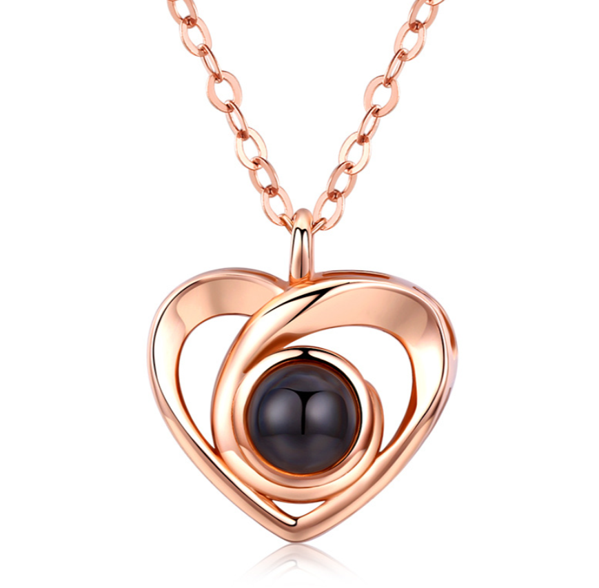 Подвеска Sunroz Heart Я люблю тебя на 100 языках Золотистый (SUN3097)