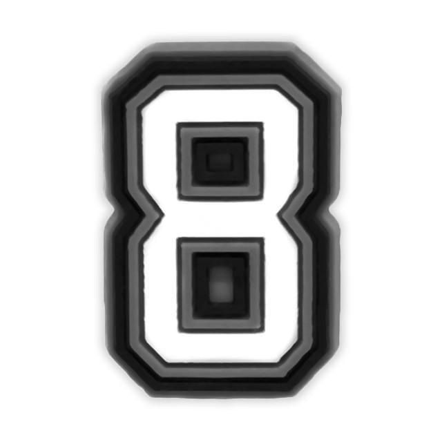 Джибитсы для кроксов Цифра 8 (HYB201-35)