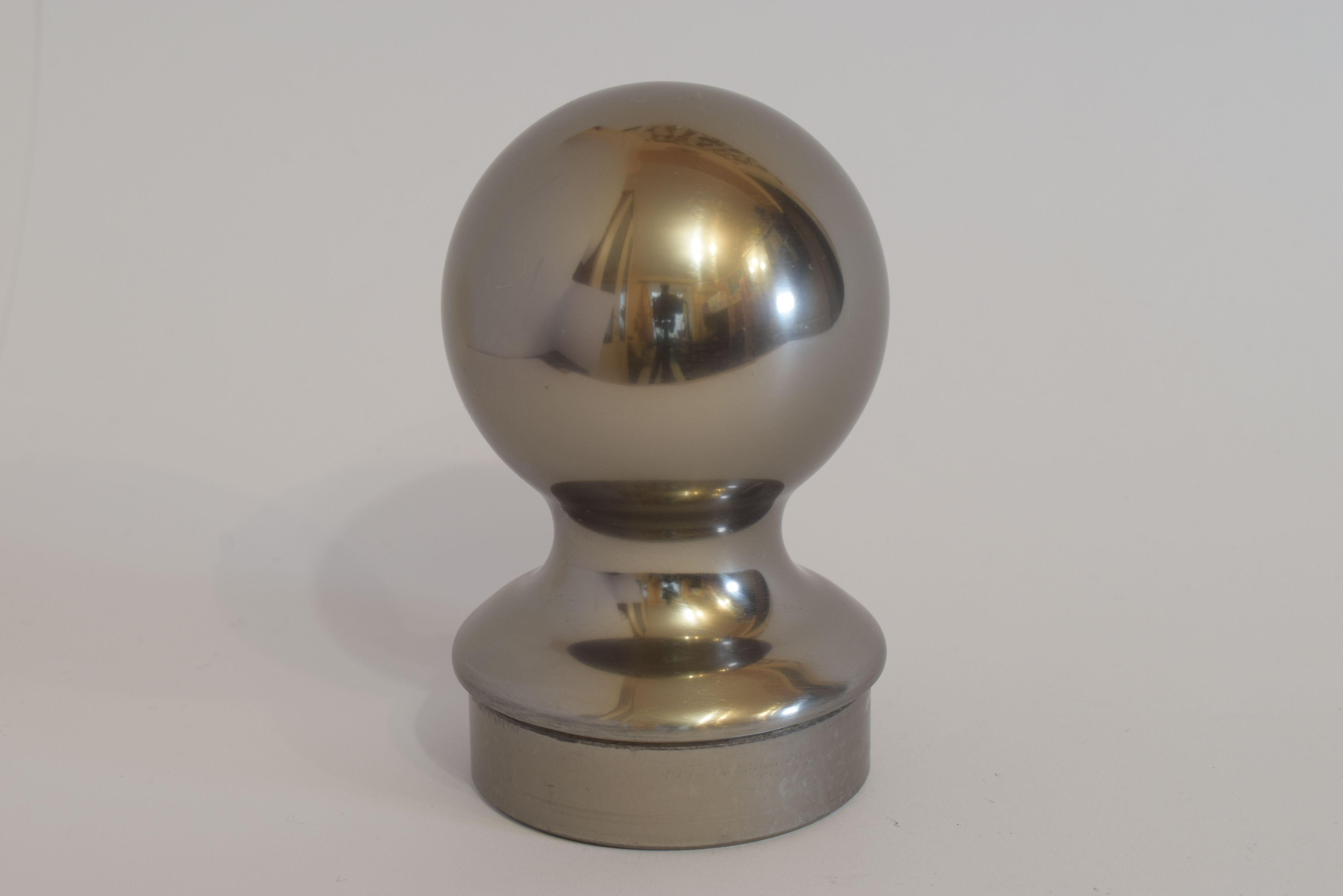 Заглушка стійки-колони куля до алюмінієвих поручнів тип коло Шампань (10232ш)