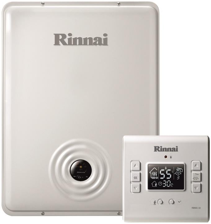 Котел газовый двухконтурный турбированный Rinnai RB-107 EMF и коаксиальный комплект (28916845)