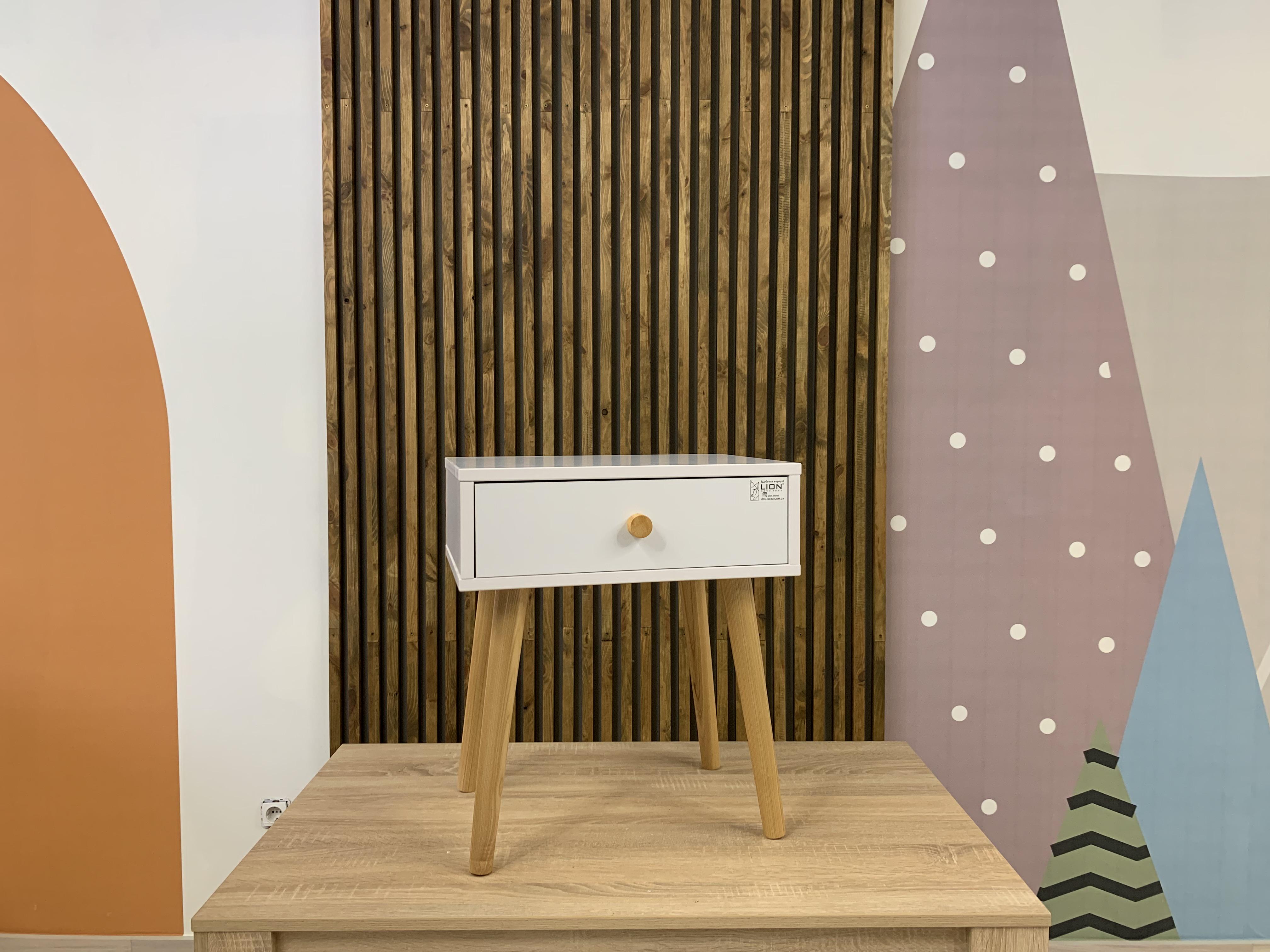 Прикроватная тумба на ножках Хьюге-4 450x330x510 мм Антрацит - фото 6 Прикроватная тумба на ножках Хьюге-4 450x330x510 мм Антрацит - фото 6