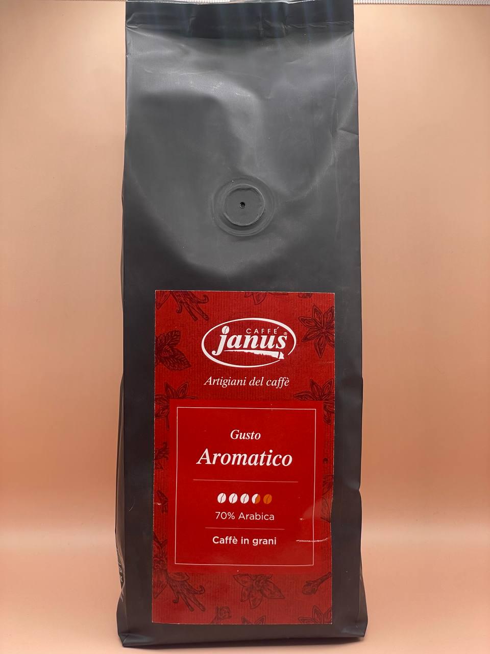 Кофе в зернах Caffe Janus Аromatico 70% Арабика 30% Робуста 250 г - фото 1