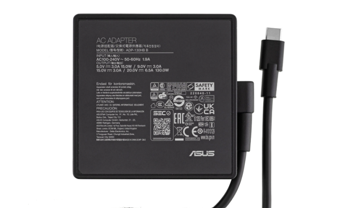 Блок питания для ноутбука Asus TYPE-C 130W квадратный (2610875831)