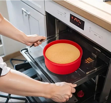 Форма силіконова кругла для випікання 20,32 см Червоний (SAM-2032) - фото 6 Форма силіконова кругла для випікання 20,32 см Червоний (SAM-2032) - фото 6