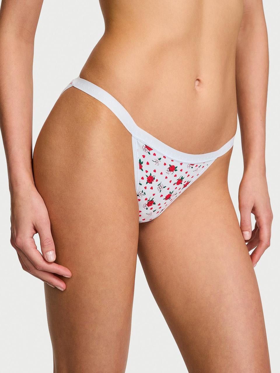 Трусики женские Victoria's Secret Stretch Cotton String Bikini XS Голубой (7391839127030)